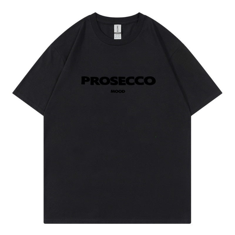 2024 Selling American Letter Printed T-Shirt 220G Women'S Pure Cotton Round Neck Loose Short-Sleeved Top - Image 1