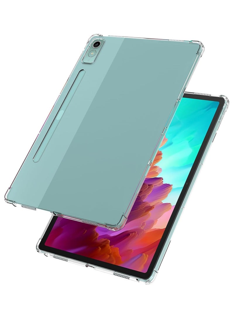 VKL Clear Case Cover for Lenovo Tab P12 12.7 inch (2023), Air Hybrid Slim Fit Shockproof Crystal TPU Protective Case Cover for Lenovo Tab P12 12.7 inch - Image 3