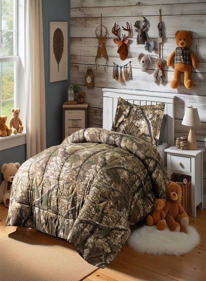 VISI-ONE Realtree APX Camo Twin 2 Piece Comforter Set - All-Season Lightweight Bedding for Kids, Toddlers, Teens, Girls & Nature Lovers, Ideal for Little Hunter’s Room, Outdoor Adventures - Image 4