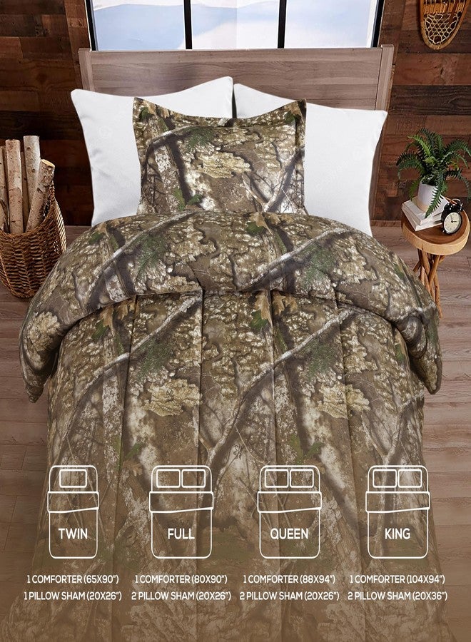 VISI-ONE Realtree APX Camo Twin 2 Piece Comforter Set - All-Season Lightweight Bedding for Kids, Toddlers, Teens, Girls & Nature Lovers, Ideal for Little Hunter’s Room, Outdoor Adventures - Image 5