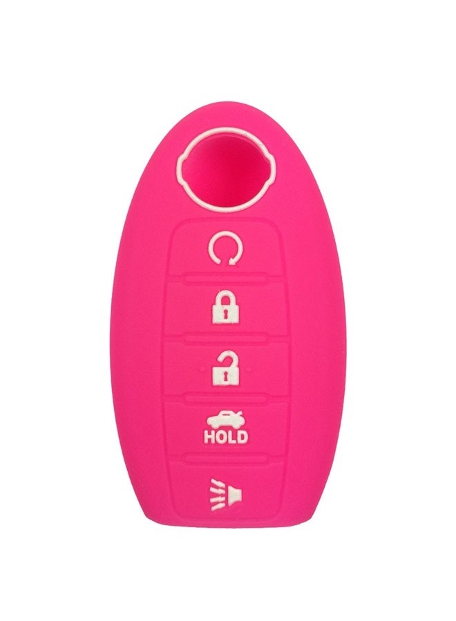 Coolbestda Silicone 5 Buttons Smart Key Fob Keyless Entry Case Cover Remote Holder Jacket Protector for 2017 2018 2019 2020 2021 Nissan Rogue Maxima Altima Sedan Pathfinder  - Image 1