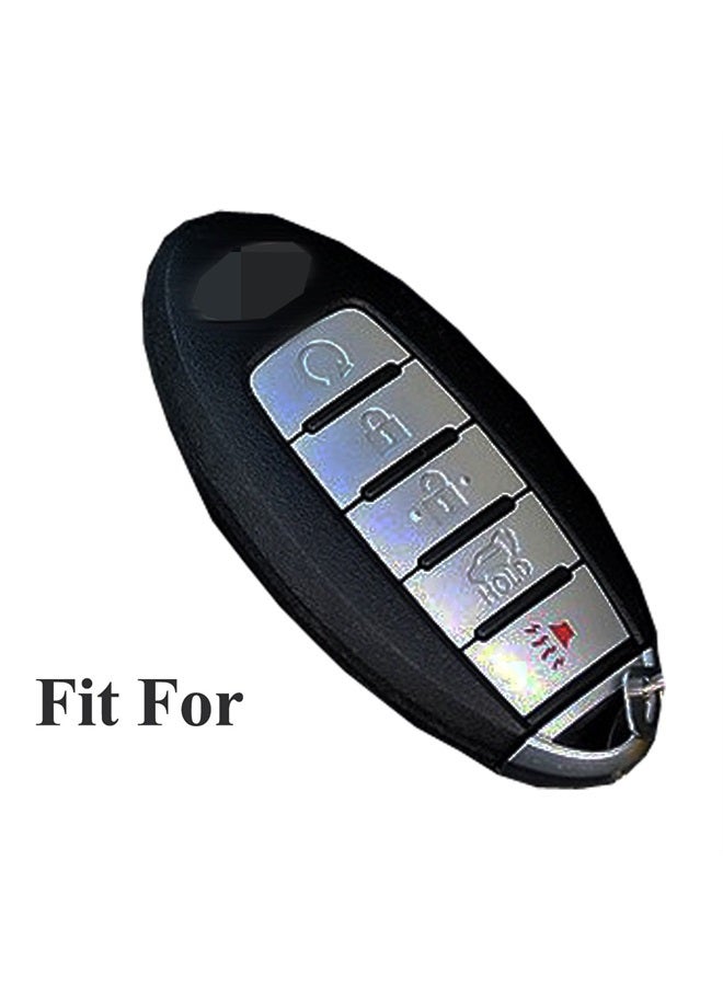 Coolbestda Silicone 5 Buttons Smart Key Fob Keyless Entry Case Cover Remote Holder Jacket Protector for 2017 2018 2019 2020 2021 Nissan Rogue Maxima Altima Sedan Pathfinder  - Image 2