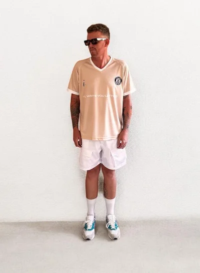 I'LL WRITE YOU LETTERS Summer Cargo Short in White