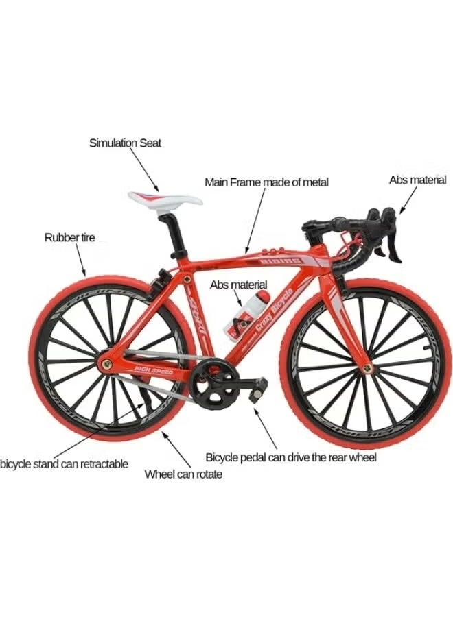 1:8 Scale Die-Cast Road Bike Model - Assorted Color Miniature Bicycle for Collectors, Dioramas, and Toy Vehicle Enthusiasts - Image 2
