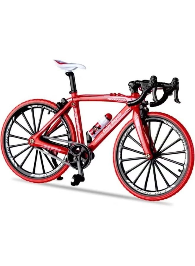 1:8 Scale Die-Cast Road Bike Model - Assorted Color Miniature Bicycle for Collectors, Dioramas, and Toy Vehicle Enthusiasts - Image 1