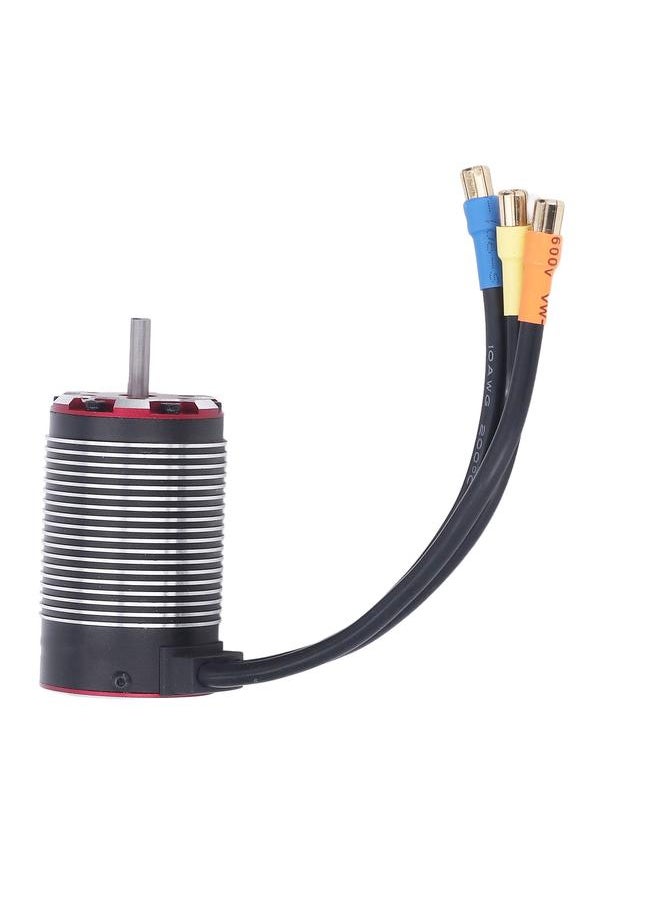 Thoraya 4268 Sensorless Brushless Motor RC 2200kv 4 Pole Rotor Motor with Temperature Interface for Wltoys 1/8 RC Car  - Image 1