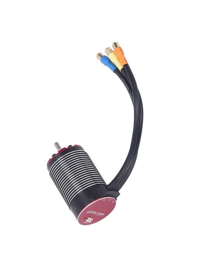 Thoraya 4268 Sensorless Brushless Motor RC 2200kv 4 Pole Rotor Motor with Temperature Interface for Wltoys 1/8 RC Car  - Image 4