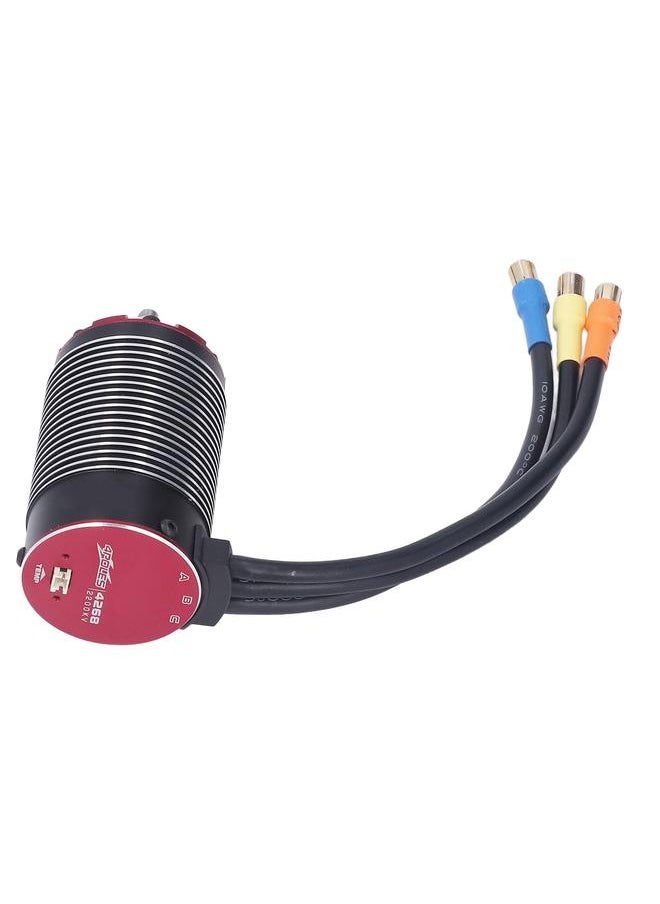 Thoraya 4268 Sensorless Brushless Motor RC 2200kv 4 Pole Rotor Motor with Temperature Interface for Wltoys 1/8 RC Car  - Image 3