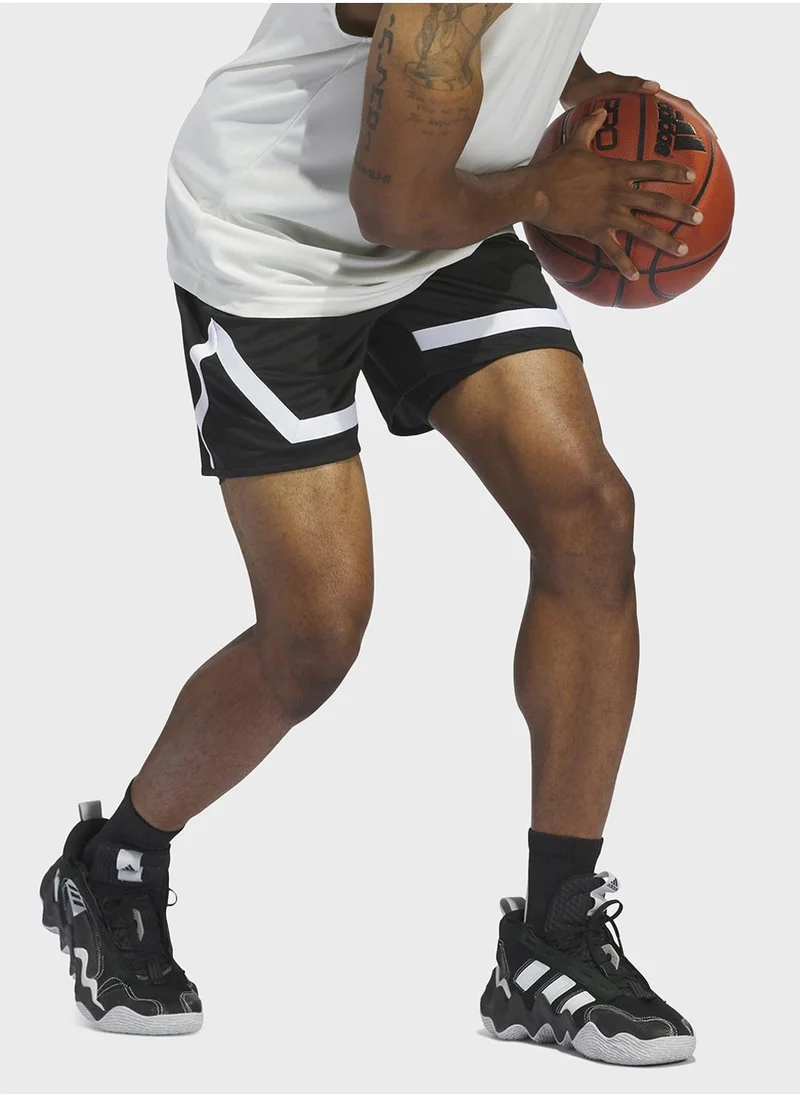 Adidas BLACK/BLACK Pro Block Shorts for Men | Best Price UAE