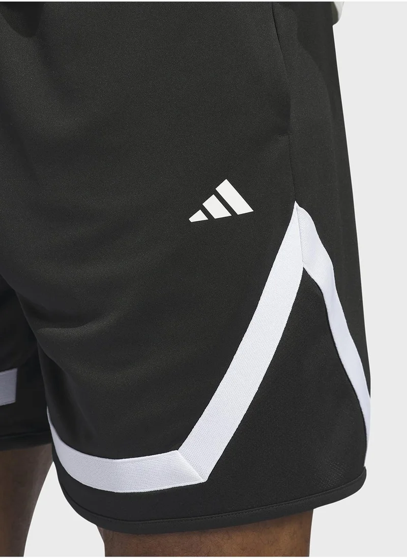 Adidas BLACK/BLACK Pro Block Shorts for Men | Best Price UAE