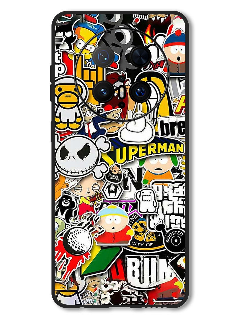 Theodor Case Compatible with Huawei Mate 70 Pro/ 70 Pro + Protection Shockproof Bumper Cover superhero tags - Image 1