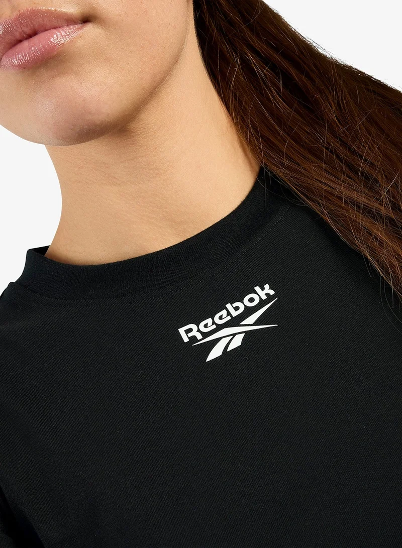 Reebok Black ID Cap Sleeve T-Shirt for Women | Best Price UAE