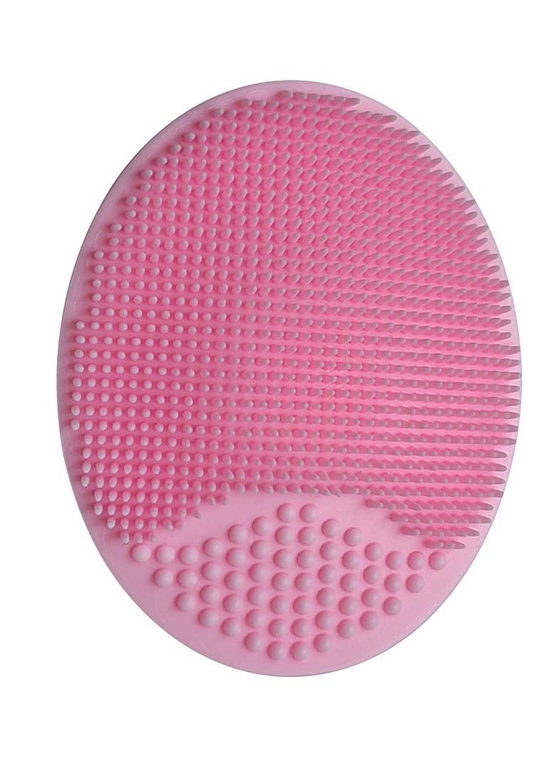 joybuy - 3 Pcs Baby Bath Brush, Baby Cradle Cap Brush, Silicone Massage Brush, Baby Comb, Children's Comb (Pink) - Image 1