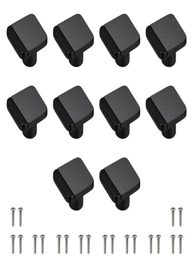 VOLO Black Matt/Satin Cabinet Knob/Wardrobe Door Knobs/Cupboard Drawer Pull Handle/Kitchen Drawer Knob(Knob_S-175, 10 Pcs) - Image 1