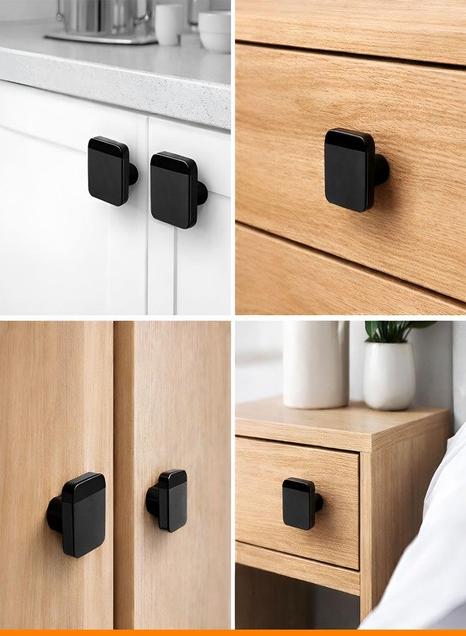 VOLO Black Matt/Satin Cabinet Knob/Wardrobe Door Knobs/Cupboard Drawer Pull Handle/Kitchen Drawer Knob(Knob_S-175, 10 Pcs) - Image 5