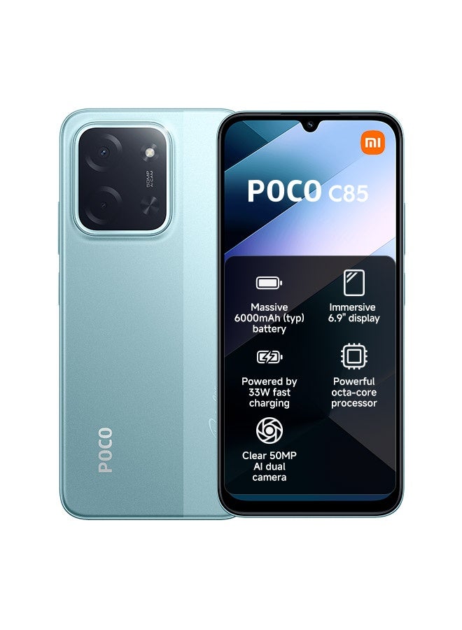 Xiaomi POCO C85 Dual SIM Green 8GB RAM 256GB 4G - Global Version - Image 1