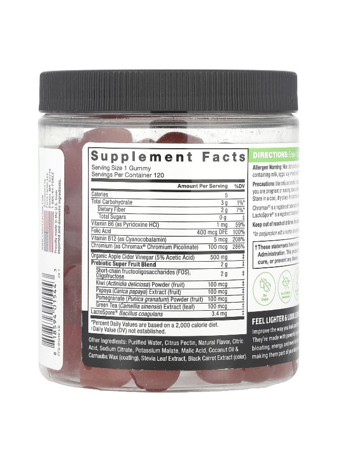 Force Factor Force Factor, ProbioSlim®, Keto ACV Gummies, Apple, 120 Gummies  - Image 2