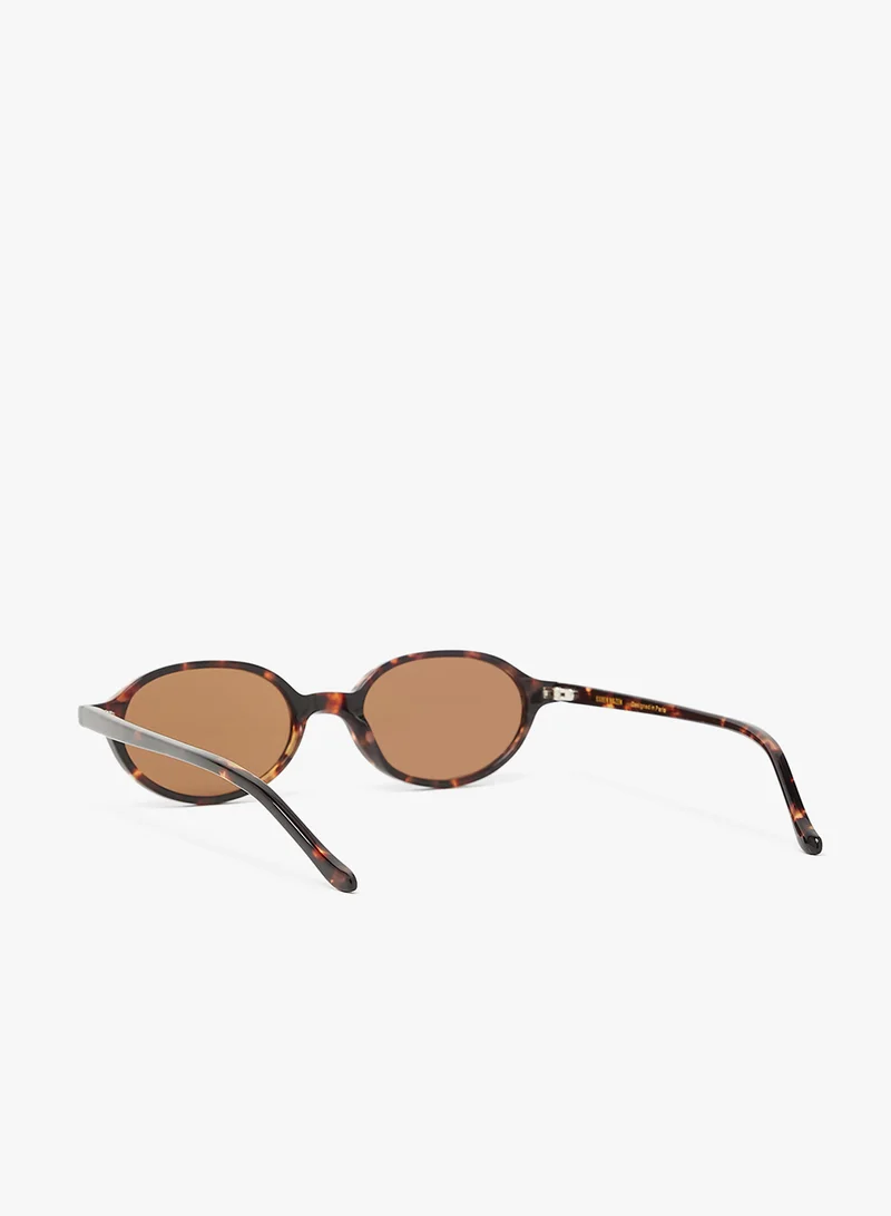 KAREN WAZEN Noor Oval Sunglasses