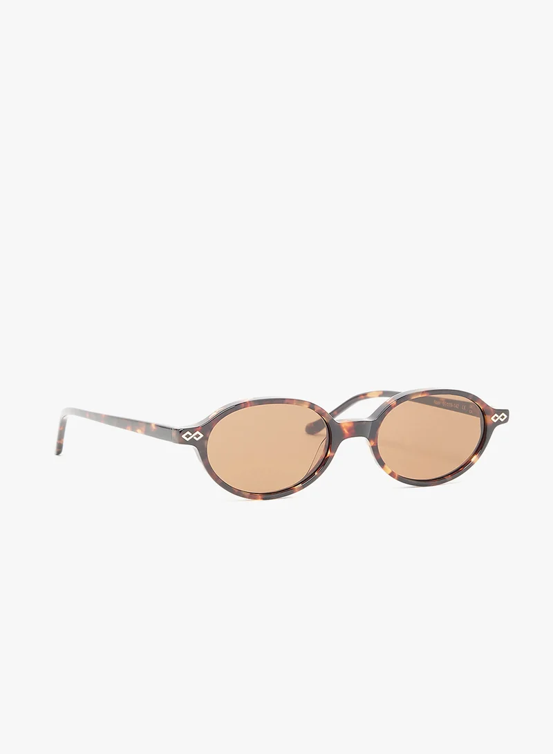 KAREN WAZEN Noor Oval Sunglasses