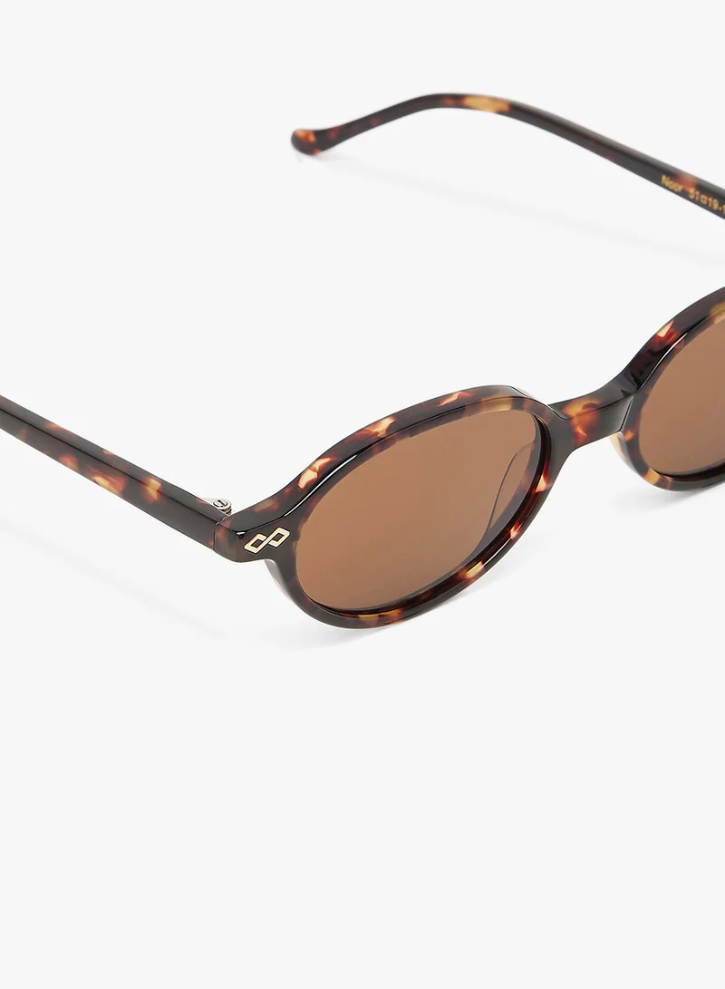 KAREN WAZEN Noor Oval Sunglasses
