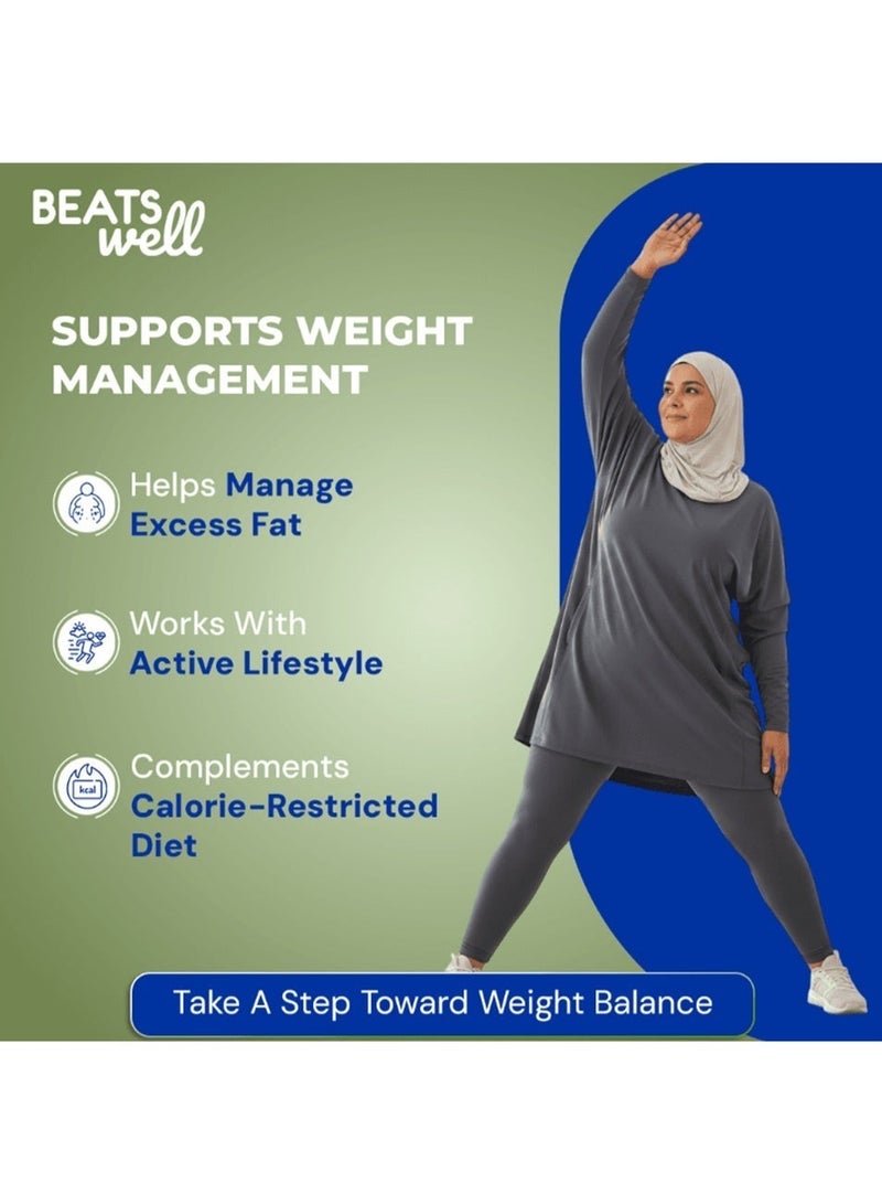 BeatsWell بياتسويل شيتوزان 200 مجم وجلوكومانانان 150 مجم - 120 كبسولة - Image 5