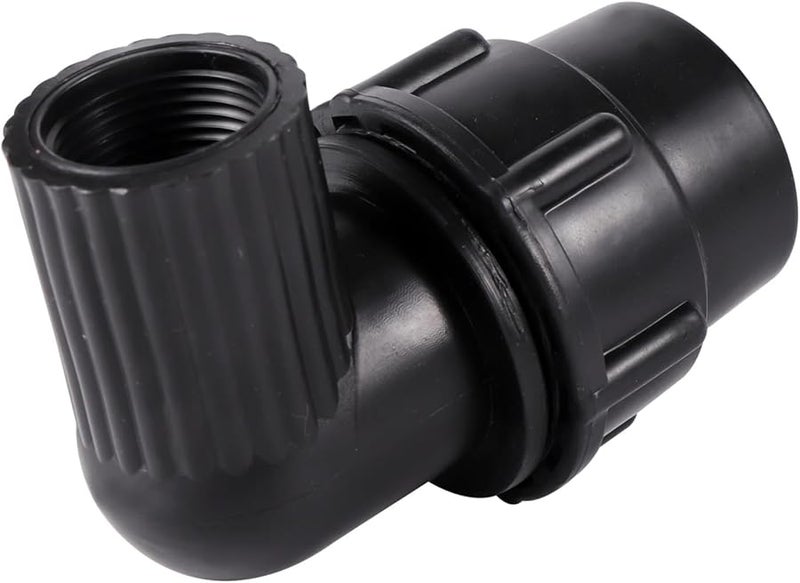 Black PE PVC Pipe Fitting 90 Degree Reducing Elbow Thread Connector 1 2 3 4 Inch - Image 5