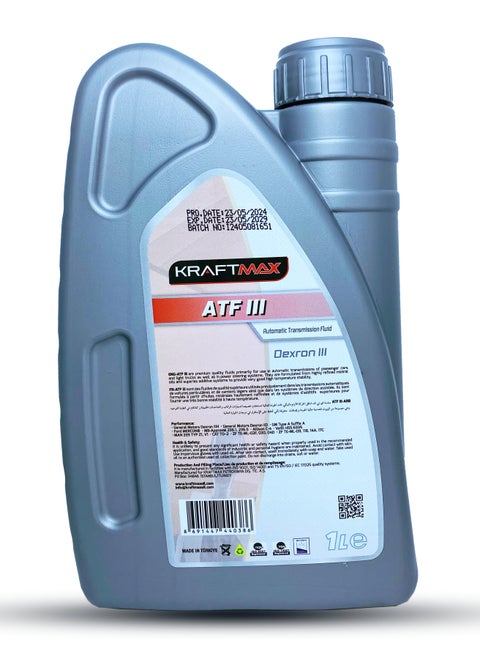 Kraft Max Automatic Gear Oil Dexron 3 - ATF III - Red -  1L
