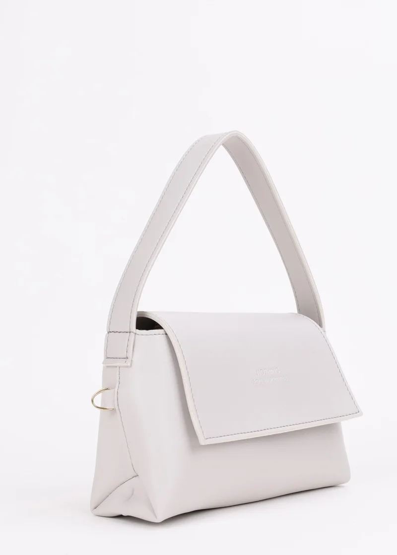 نوثينج Women's Mini Baguette Cross Gold Chain Shoulder Bag Gray