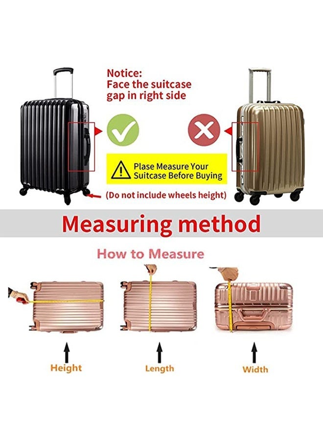 Tersely Premium PVC Luggage Protector 51cm/20" - Waterproof, Dustproof & Anti-Scratch Suitcase Covers for Travel Check-in Luggage Protection Rainy Days & Dirt-Resistant - Image 2