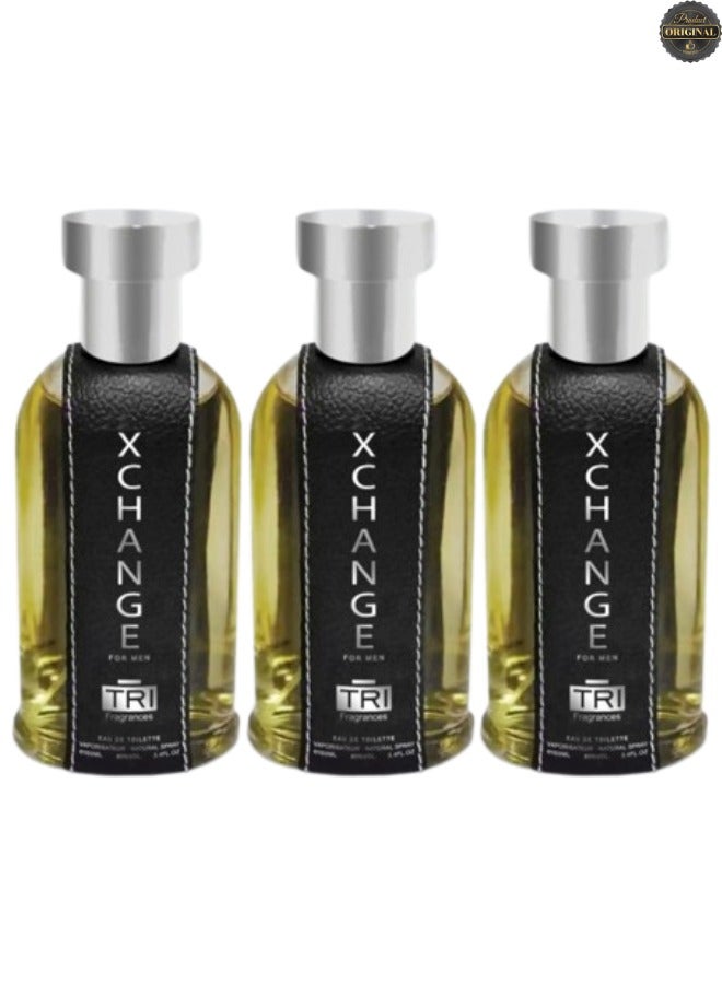 تي أر آي 3 قطع عطر إكس تشينج للرجال 100 مل - Image 1