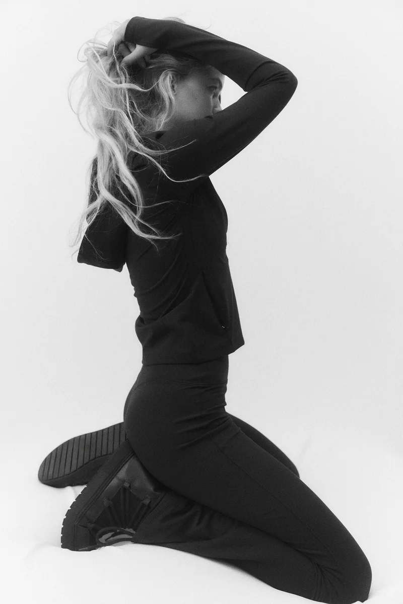 H&M Flared sports fleece leggings with SoftMove™