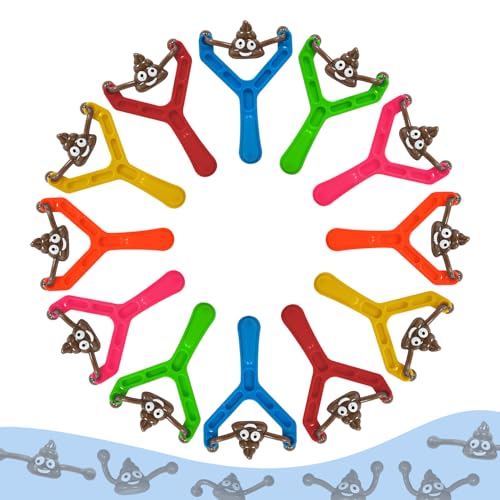 M.best Mbest 48pcs Poop Slingshot Flying Toys Bulk Sticky Rubber Flying Shooting Game ToyNovelty Party Favors Funny Gifts for Kids Easter Christmas Birthday Goodie Bag Stuffers - Image 5