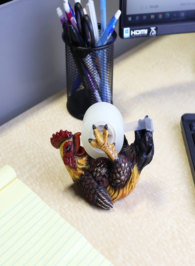 Needzo Rooster Novelty Tape Dispenser, Office Gag Gift for Coworkers, 6 Inches - Image 3