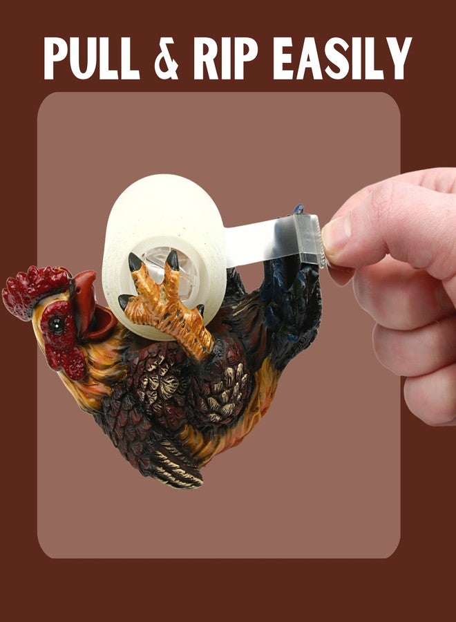 Needzo Rooster Novelty Tape Dispenser, Office Gag Gift for Coworkers, 6 Inches - Image 5