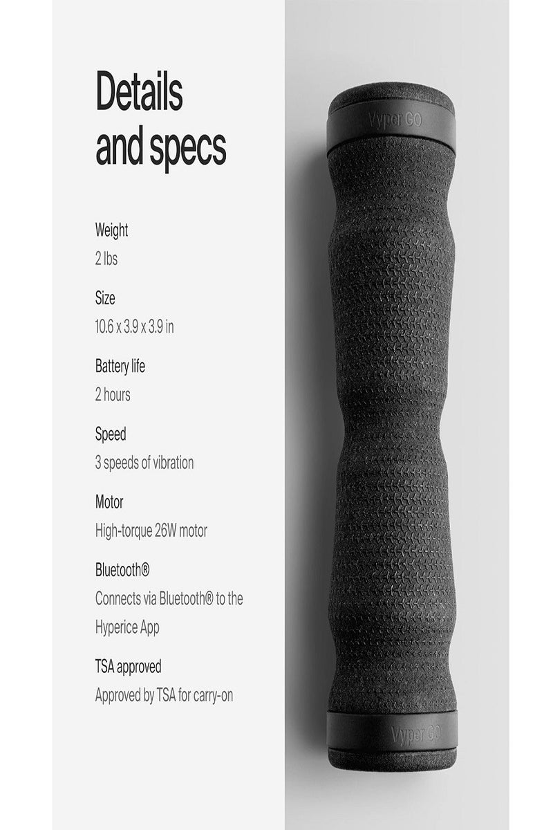 هايبرس أسطوانة إسفنجية اهتزازية عالية الكثافة Vyper GO-EU+ - Image 3