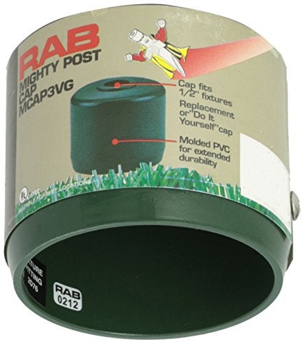 RAB Lighting MCAP3VG Mighty Post Cap for 3" Pipe, 2-7/8" OD, Verde Green, Multicolor - Image 2