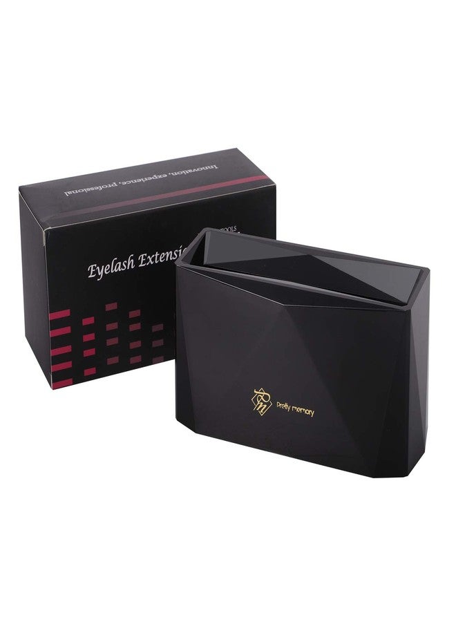 بريتي ميموري حامل ملاقط رموش أنيق بستة ثقوب، حامل ملاقط لتركيب الرموش، حامل ملاقط لمستلزمات تركيب الرموش، أدوات وإكسسوارات الرموش، أسود - Image 5