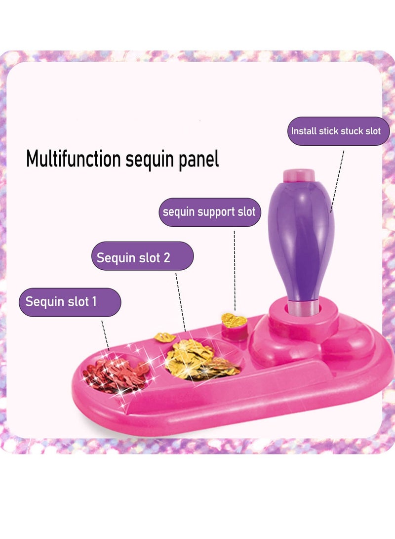 Hair Gem Stamper Kit, Effortless Hair Decoration Tool with Sparkling Glitter Sequins, 5 Unique Styles for Stunning Hair Makeovers Perfect for Parties and Special Occasions  - Image 5