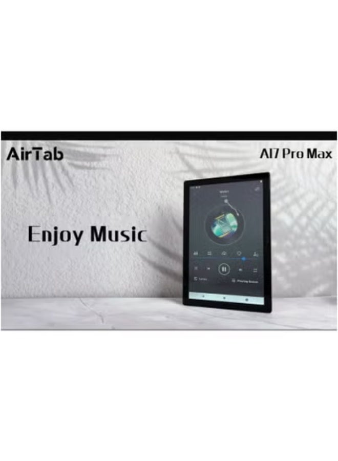 AirTab 10.1-Inch Smart Tablet A17 PRO MAX Android 13 Tablet with 16GB RAM & 1TB Storage | Quad-Core Processor | Dual SIM 4G LTE + Wi-Fi | Bluetooth Neckband Headphones | Touch Pen & Detachable Keyboard | Full HD Display | Long Battery Life | Sleek Gray Design - Image 5