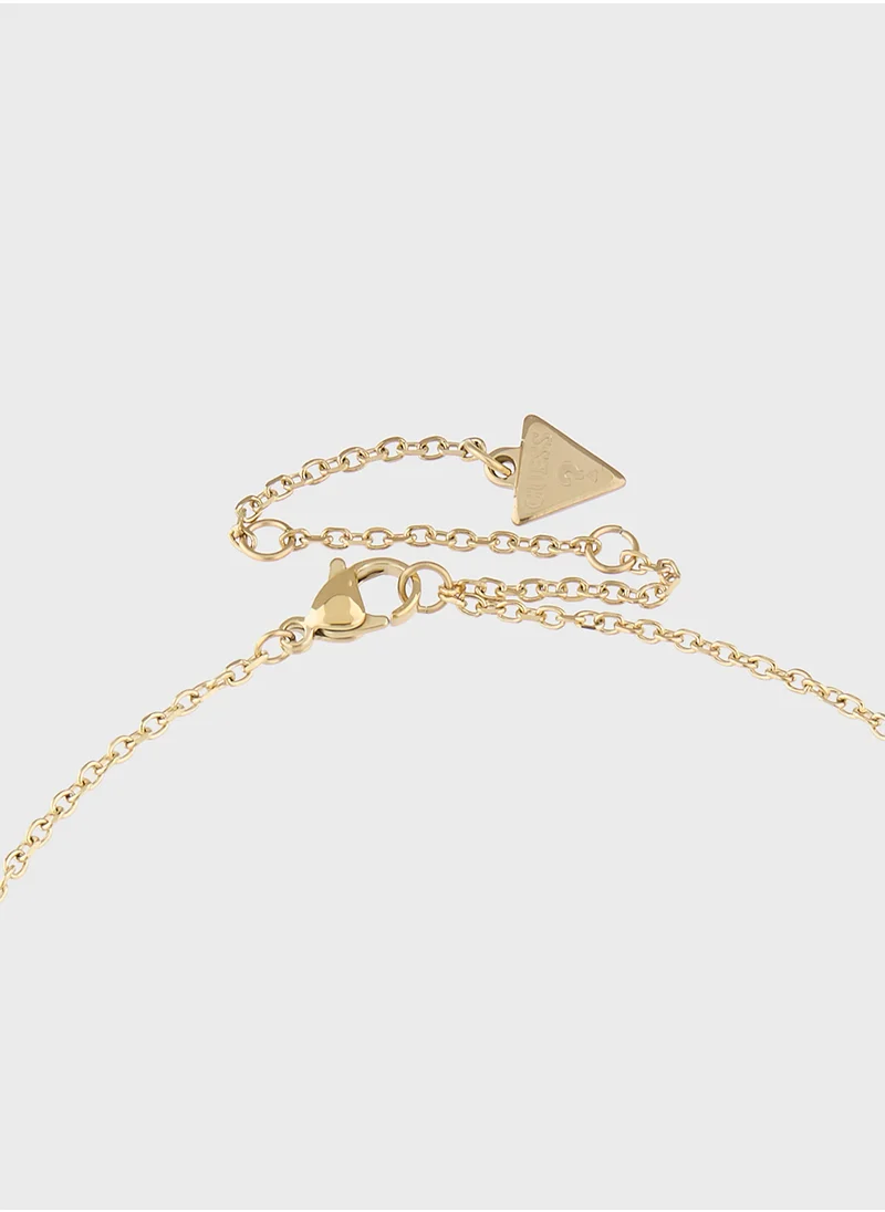 GUESS Jubn05066Jwygrht/U 16-18 Inch Twist Necklace