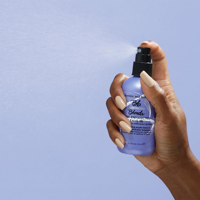 Bumble and bumble. Illuminated Blonde Tone Enhancing Purple Leave-in Treatment Spray | Neutralize brassiness | Heat Protection, Hydrating, Anti Frizz, Color Safe | Curl, Wavy, Straight, 4.2 Fl Oz - Image 4