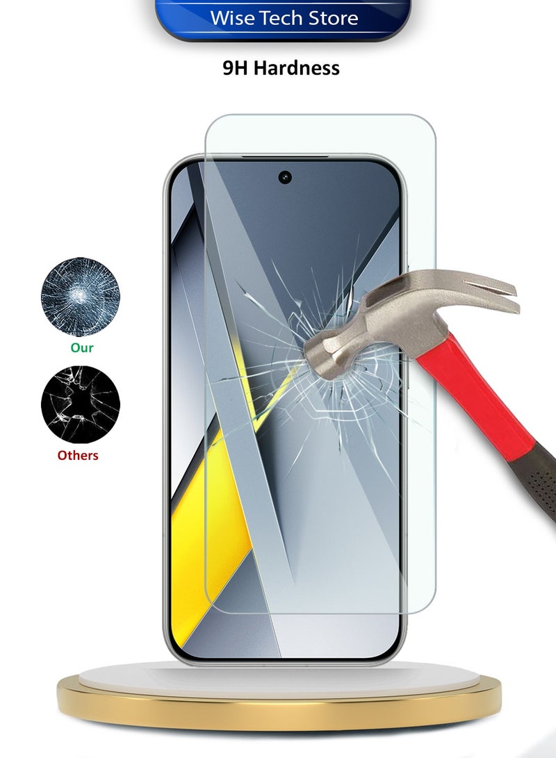 دبليو تيك حامي شاشة زجاجي مقسّى من طراز WTech Premium Series بحواف منحنية 9H 2.5D لجهاز Xiaomi Poco F8 Pro 5G 2025 (MSG9CN) - شفاف - Image 3