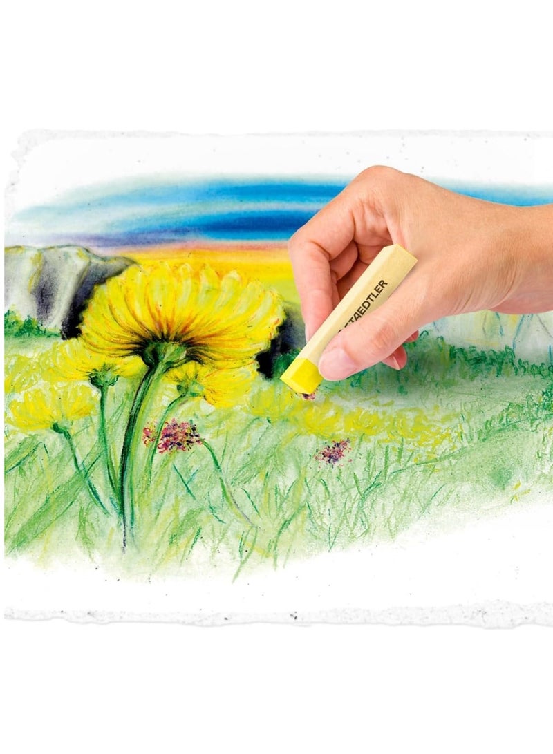 STAEDTLER 36-Piece Karat Premium Quality Soft Pastel Chalks Set In Heavy-Duty Cardboard Storage Case - Image 5
