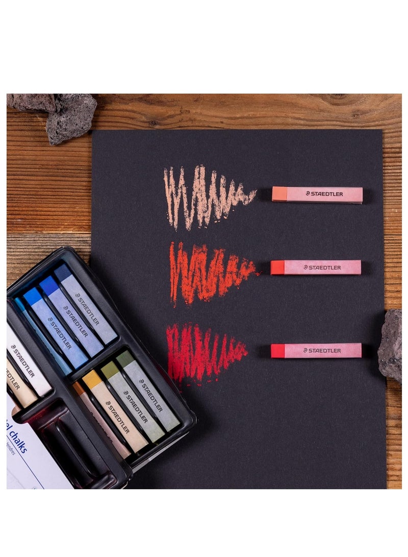STAEDTLER 36-Piece Karat Premium Quality Soft Pastel Chalks Set In Heavy-Duty Cardboard Storage Case - Image 4