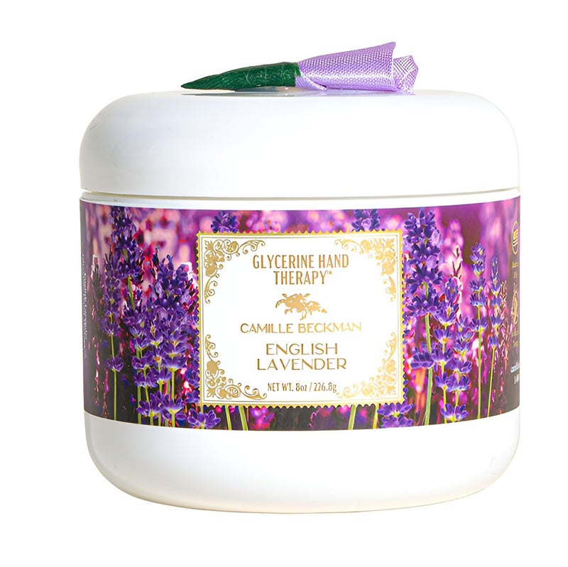 Camille Beckman Glycerine Hand Therapy Cream, English Lavender, 8 Ounce - Image 1