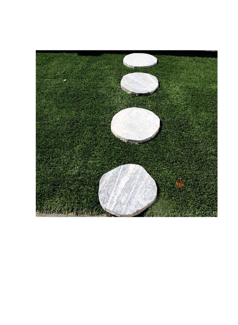 KNP Garden stepping stones Anti-Slip 28-35cm Round Beige set of 3 stones - Image 3