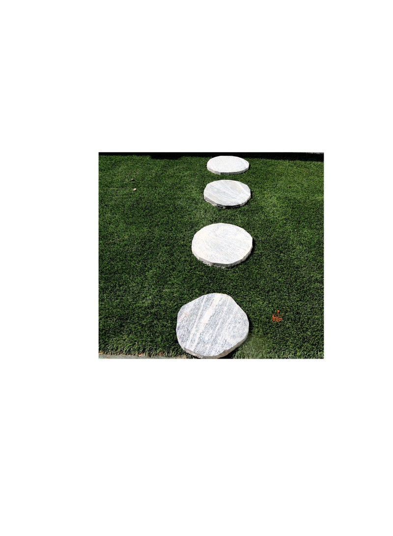 KNP Garden stepping stones Anti-Slip 28-35cm Round Beige set of 3 stones - Image 2