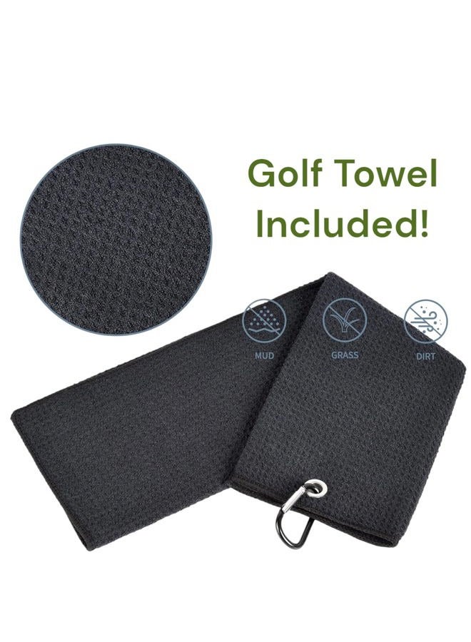 Elevate & Co. Golf Club Brush Plus Towel - Wet Cleaning Brush - Anti-Leak Design - Cleaning Kit Golf Accessories Pack - Brush with Nylon-Bristle Head - Pump for Easy Cleaning and Coverage - Towel Included - Image 2