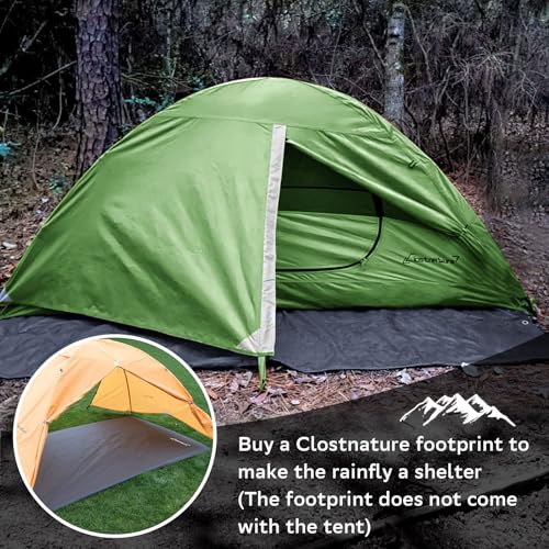 Clostnature Crux 1 Person Tent for Backpacking - Ultralight One Person Backpacking Tent, Hiking Tents for One Man, Solo, Single Person - Image 4