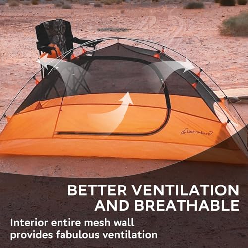 Clostnature Crux 1 Person Tent for Backpacking - Ultralight One Person Backpacking Tent, Hiking Tents for One Man, Solo, Single Person - Image 3